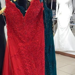 Women dress classic for ceremony or wedding